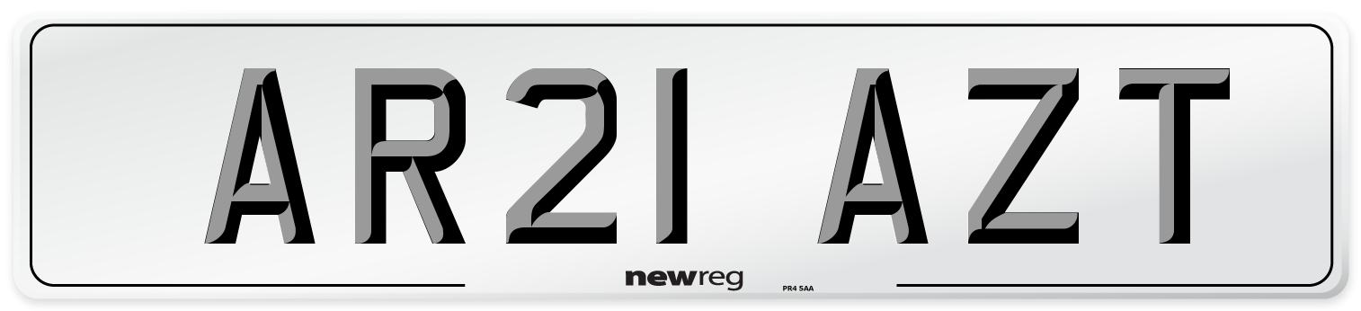 AR21 AZT Number Plate from New Reg